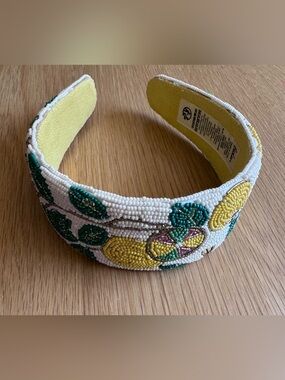 Boden Beaded Yellow & Green Headband